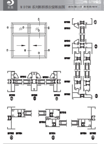 MDT90隔热断桥铝合金