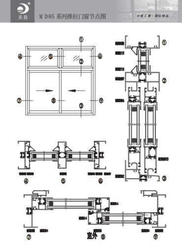 MD85隔热断桥铝合金