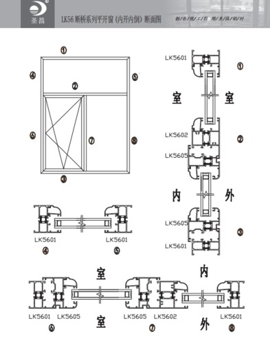 LK56隔热断桥铝合金