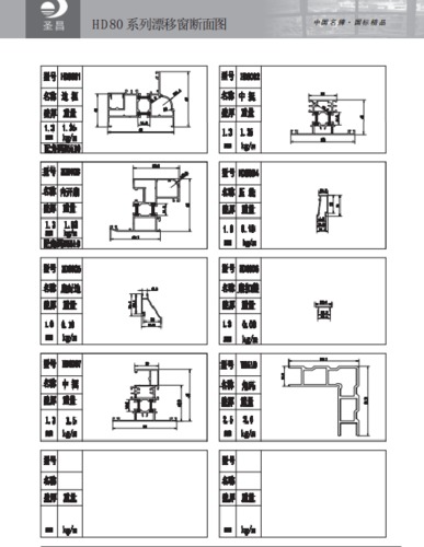 HD80隔热断桥铝合金
