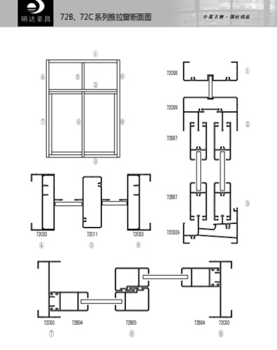 72B推拉窗系列