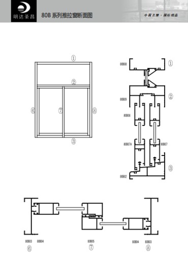 80B系列推拉窗